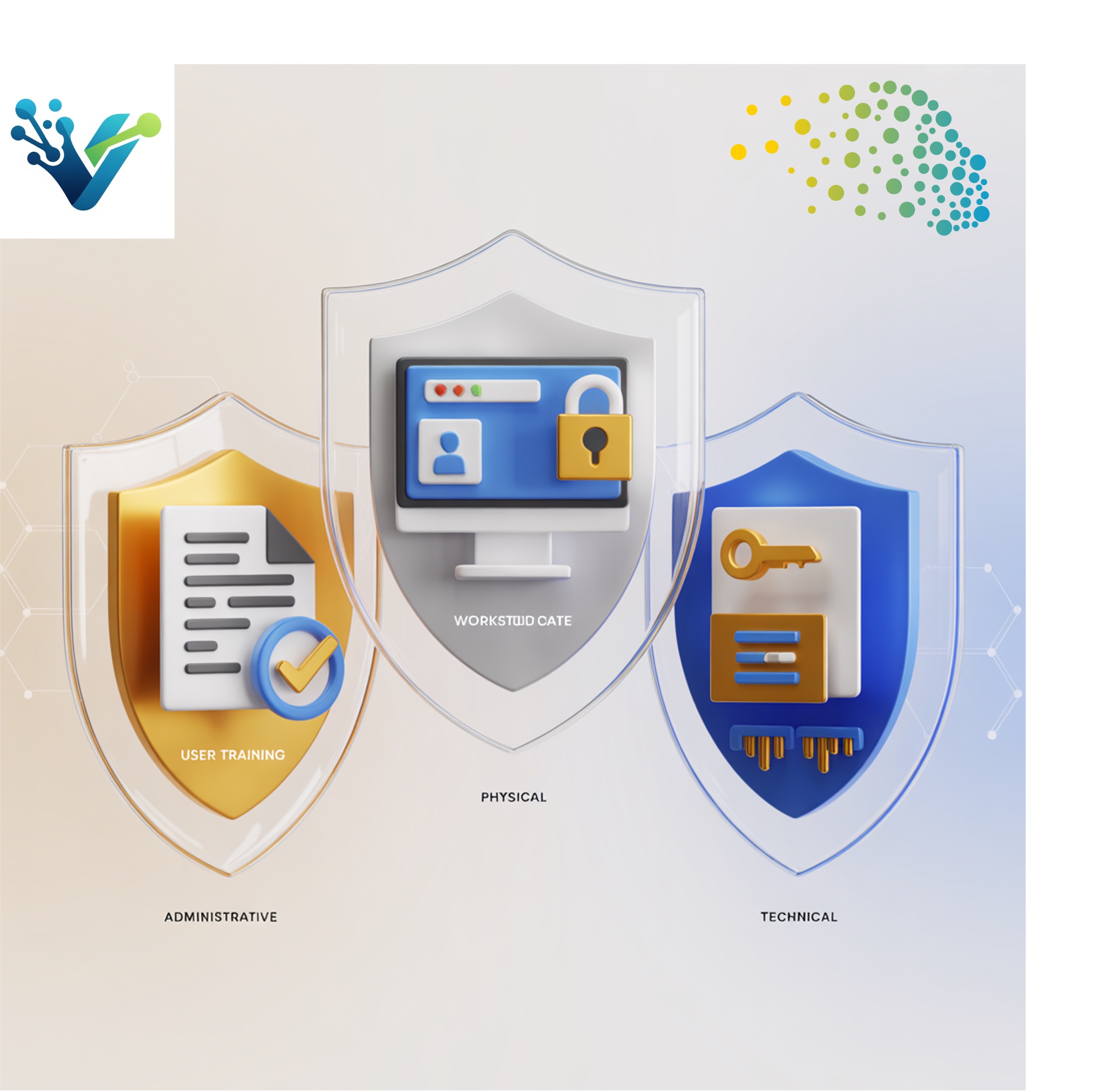 HIPAA compliance layers: administrative, physical, technical